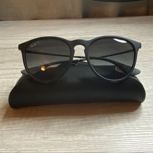 Black Ray-Ban Erika Sunglasses